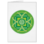Anahata chakra Mandala - greeting card