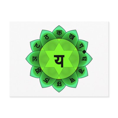 Anahata The Heart Chakra Postcard by IsisoftheEast