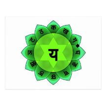 Anahata The Heart Chakra Postcard