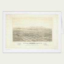 Anaheim, CA. Panoramic Map (0025A) - Unrestored cards