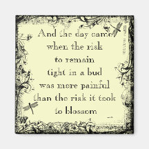 Anais Nin Risk Quote Magnet