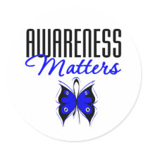 Anal Cancer Awareness Matters Stickers