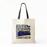 Anal Cancer Collage - Fight Like a Girl Tote Bag