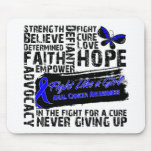 Anal Cancer Collage - Fight Like a Girl Mouse Pad