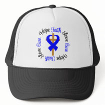 Anal Cancer Faith Hope Love Cross Mesh Hats