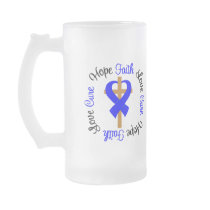 Anal Cancer Faith Hope Love Cross Mugs