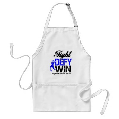Anal Cancer Fight Defy Win Aprons by cancerapparel