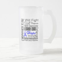 Anal Cancer Fight Persevere Overcome Win Coffee Mug