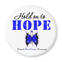 Anal Cancer Hold On to Hope Fridge Magnet