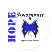 Anal Cancer Hope Awareness Round Sticker