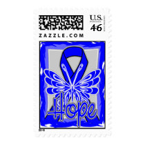Anal Cancer Hope Butterfly Portrait Stamp