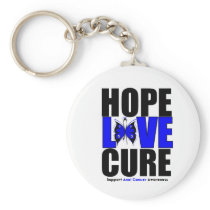 Anal Cancer Hope Love Cure Key Chain