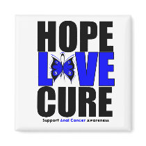 Anal Cancer Hope Love Cure Magnets