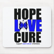 Anal Cancer Hope Love Cure Mouse Mats