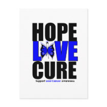 Anal Cancer Hope Love Cure Post Card
