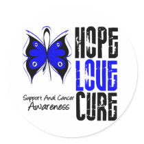 Anal Cancer Hope Love Cure Sticker