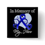 Anal Cancer In Memory of My Hero Pinback Buttons