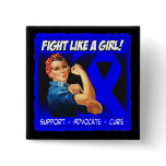 Anal Cancer Rosie Riveter - Fight Like a Girl Pins