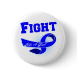 Anal Cancer Sporty Fight Like A Girl Pinback Button