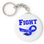 Anal Cancer Sporty Fight Like A Girl Keychain