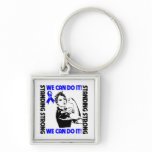 Anal Cancer Standing Strong We Can Do It Key Chains