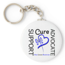 Anal Cancer Support Advocate Cure Keychains