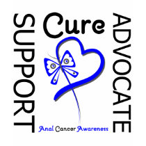 Anal Cancer Support Advocate Cure t-shirts by giftsforawareness Anal Cancer Support Advocate Cure t-shirts