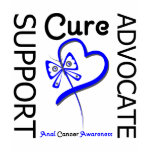 Anal Cancer Support Advocate Cure t-shirts