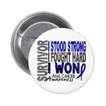 Anal Cancer Survivor 4 Pinback Button