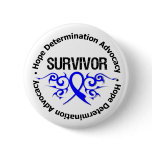 Anal Cancer Tribal Ribbon Survivor Pins