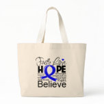Anal Cancer Typographic Faith Love Hope Bags