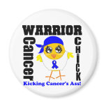 Anal Cancer Warrior Chick v2 Fridge Magnets