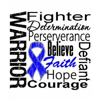Anal Cancer Warrior Collage shirt