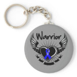 Anal Cancer Warrior Fighter Wings Keychains