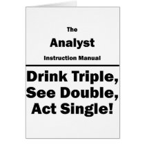 analyst greeting card