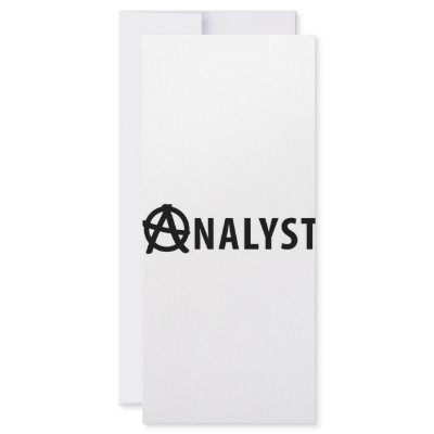 analyst icon rack card design by TomaniacLines
