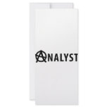 analyst icon rack card design