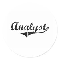 Analyst Professional Job Stickers