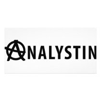 Analystin icon photo card template