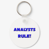 Analysts Rule! keychains by professions Analysts Rule! keychains