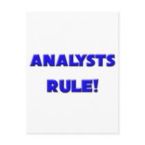 Analysts Rule! postcards