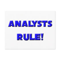 Analysts Rule! postcards