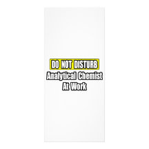 Analytical Chemist At Work Personalized Rack Card