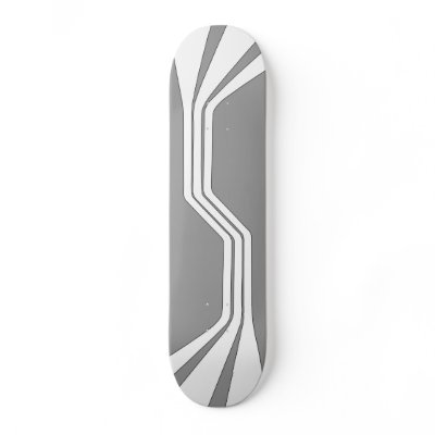 Anaphase (Grey) Skateboard Deck by UberMonkey
