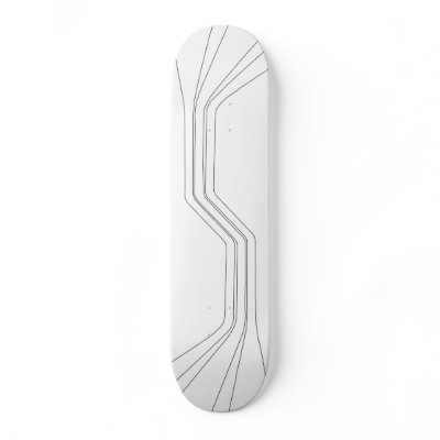 Anaphase (White) Skateboard Deck by UberMonkey