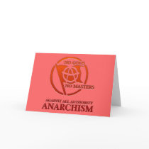 anarchism greeting card