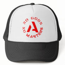 Anarchism - No Gods No Masters hats