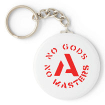 Anarchism - No Gods No Masters Key Chain