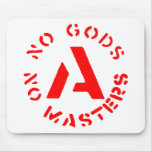 Anarchism - No Gods No Masters Mouse Mats