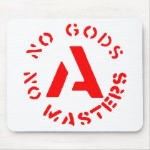 Anarchism - No Gods No Masters mousepads